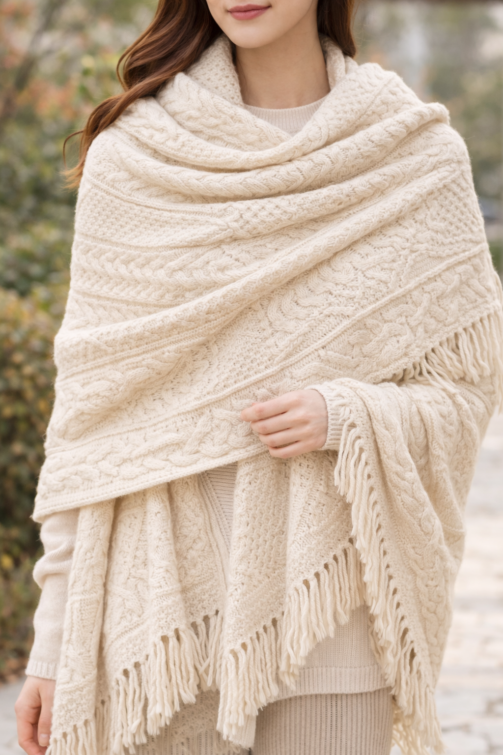 Women Knitted Shawl
