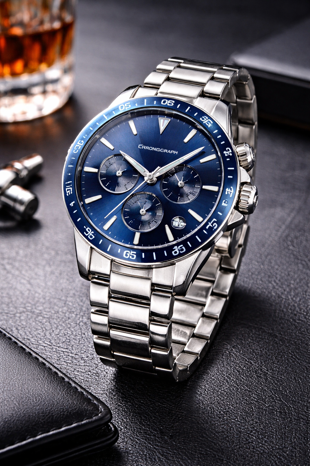 Metal Chronograph Watch